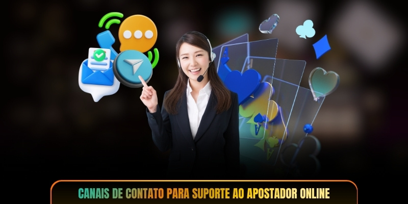 Canais de contato para suporte ao apostador online